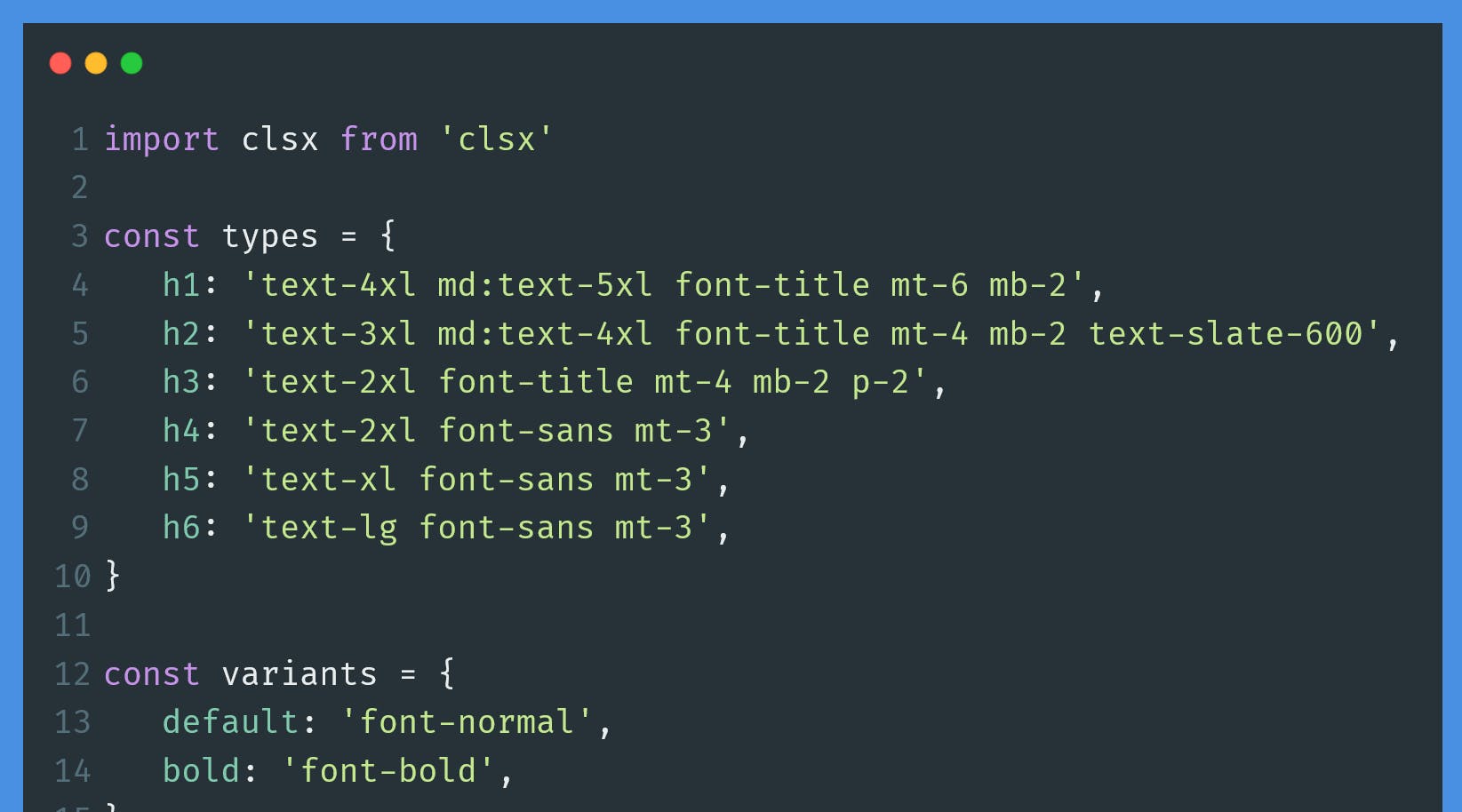 Screenshot of Typescript UI Component landing page